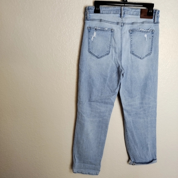 Hidden TRACEY MEDIUM WASH DISTRESSED STRETCH STRAIGHT JEAN Sz 31 - Picture 8 of 10